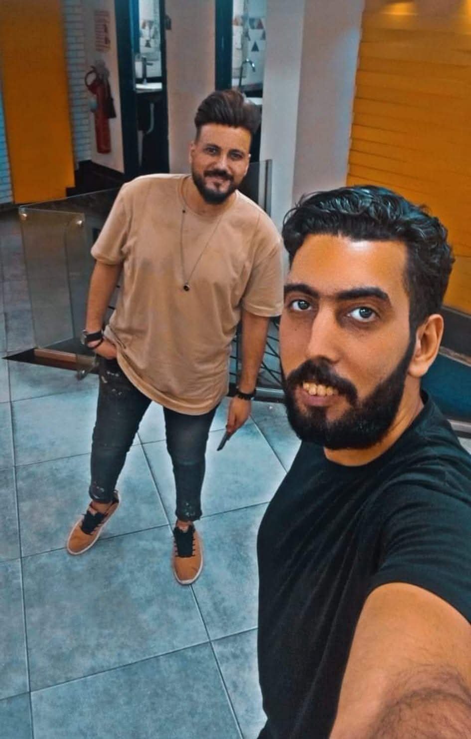 الشاعر الغنائي اسلام الجريني مع جابر جمال
